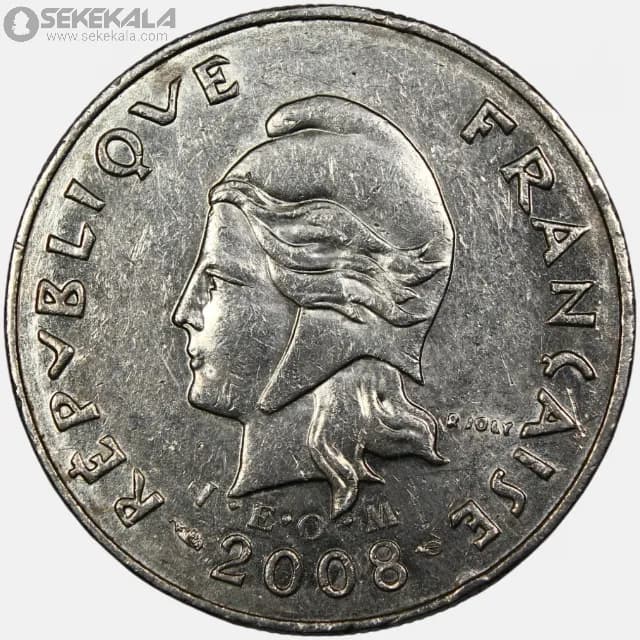 سکه 10 فرانک پولینزی 2008 (مستعمرات فرانسه) — تصویر ۲