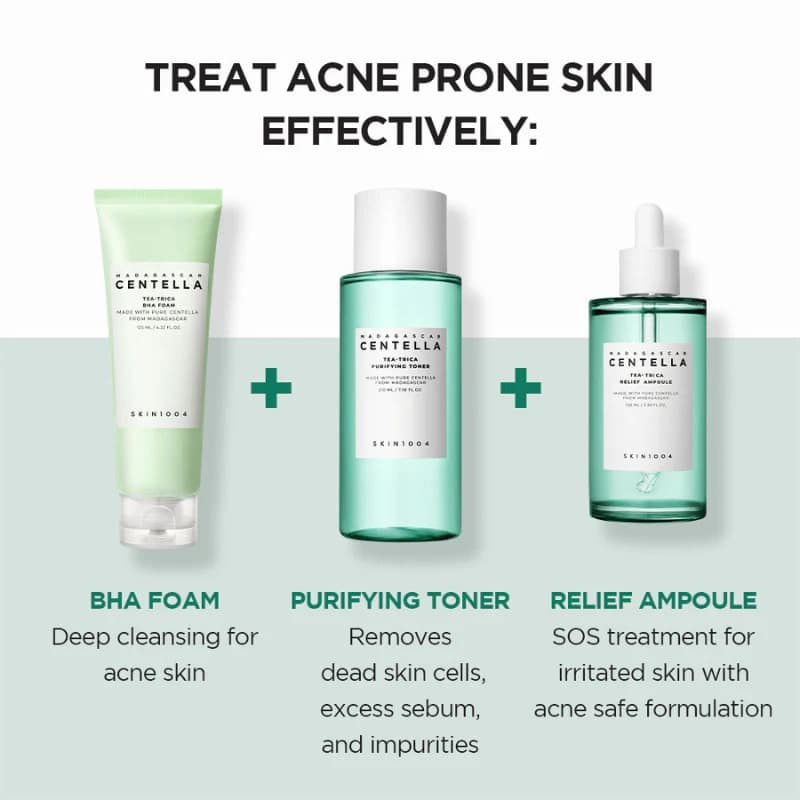 فوم شستوی تی تریکا BHA سنتلا اسکین Skin 1004 لایه بردار و ضد جوش — تصویر ۴