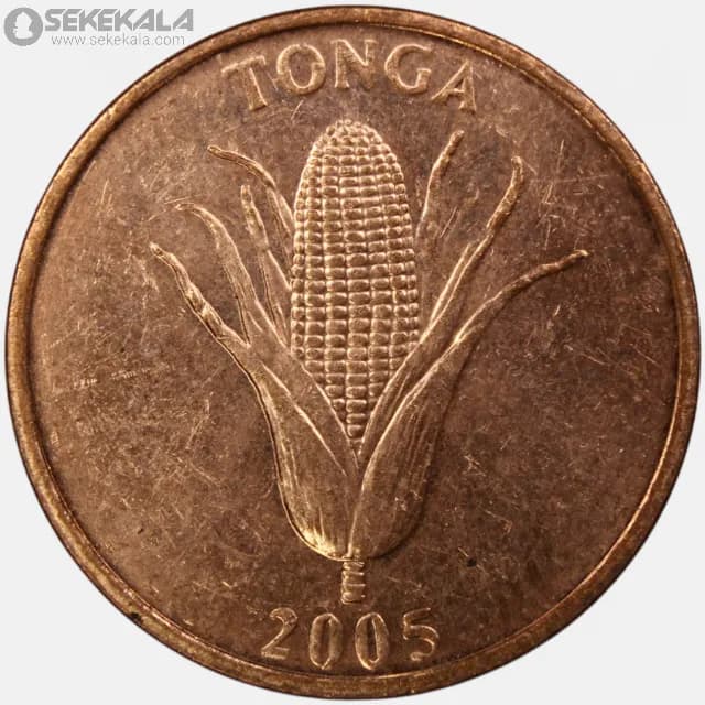 سکه 1 سنیتی کمیاب تونگا 2005