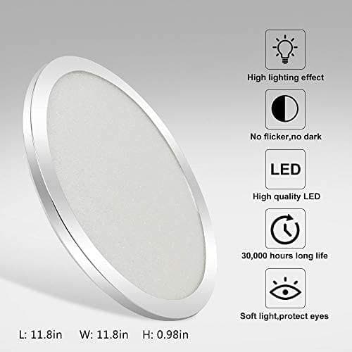 چراغ های سقفی پانل فوق باریک LED Padma C253 18W، سفید سرد، ضد آب — تصویر ۳