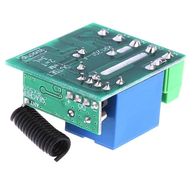 ماژول سوئیچ رله گیرنده برای درب و دروازه گاراژ 12 ولت DC 2 کانال فرستنده جهانی RF — تصویر ۴