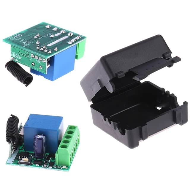 ماژول سوئیچ رله گیرنده برای درب و دروازه گاراژ 12 ولت DC 2 کانال فرستنده جهانی RF — تصویر ۲