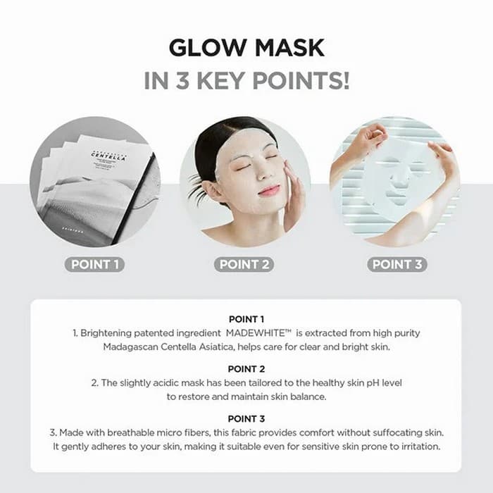 ماسک ورقه ای روشن کننده سنتلا اسکین Skin 1004 — تصویر ۳