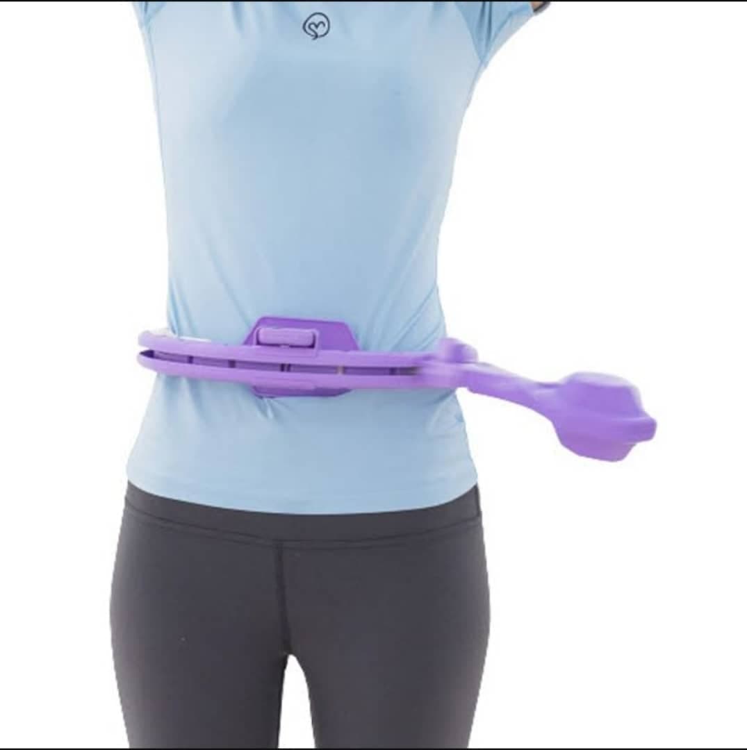 حلقه لاغری و ورزشی هولاهوپ هوشمند دور کمر وزنه دار Smart waist sports ring — تصویر ۴