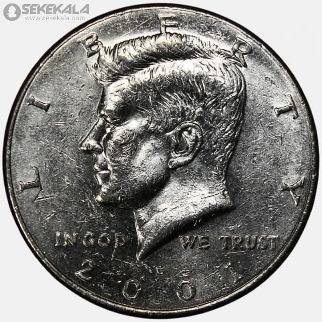 سکه نیم دلار آمریکا 2001 D (جان اف کندی)