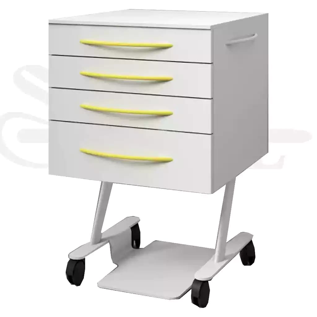 روتور 4 کشو تمام MDF با درب هایگلاس مدل RO 214