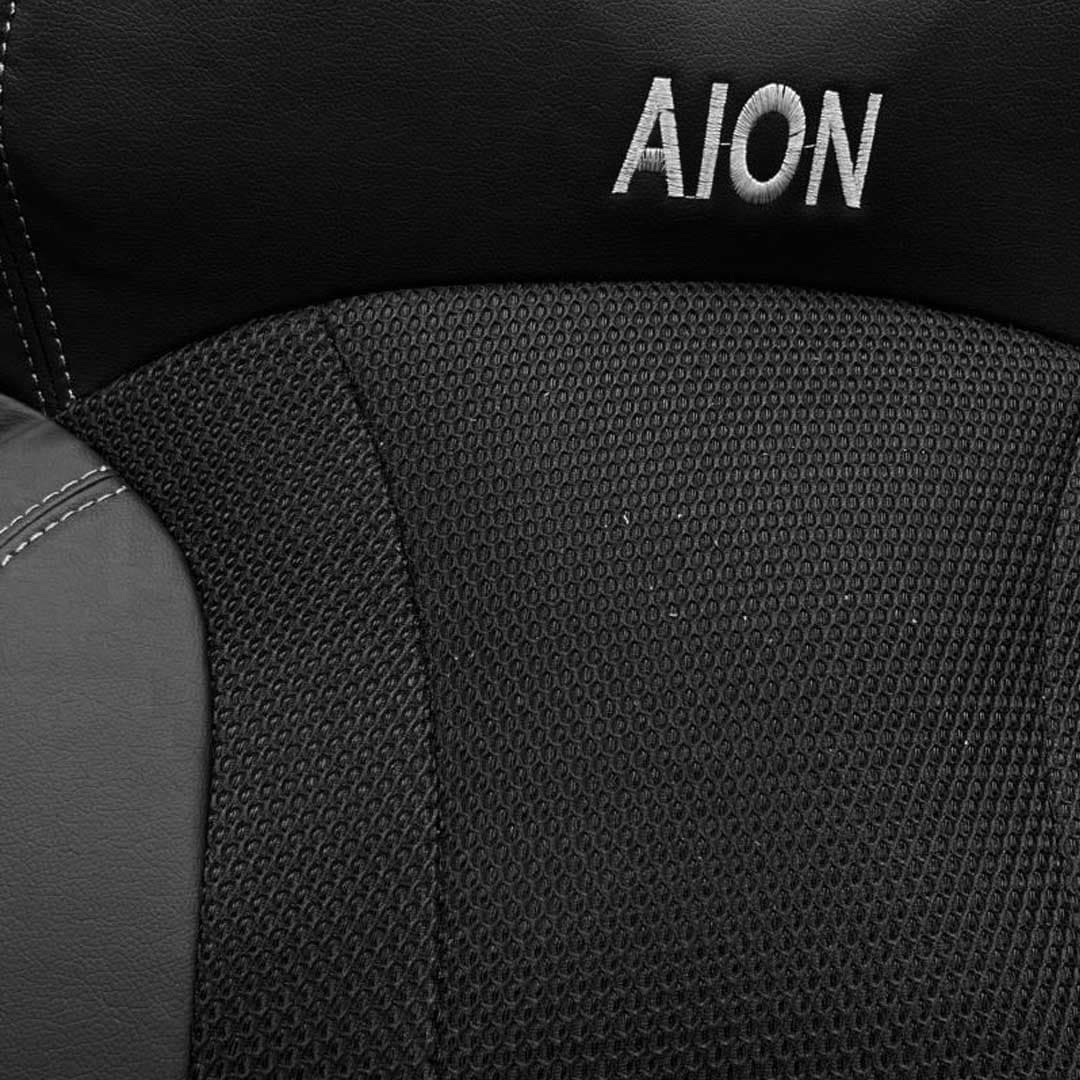 روکش صندلی آیون برقی (Aion V Plus) چرم وسط پارچه رنگ مشکی — تصویر ۲
