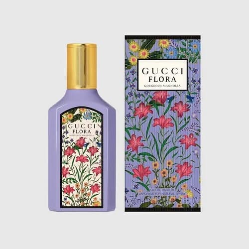 عطر ادکلن گوچی فلورا گورجس مگنولیا(بنفش) زنانه روونا | Gucci Flora Gorgeous Magnolia (Rovena Flower Gorgeous Magnolia) حجم 100 میل(شرکتی) — تصویر ۴