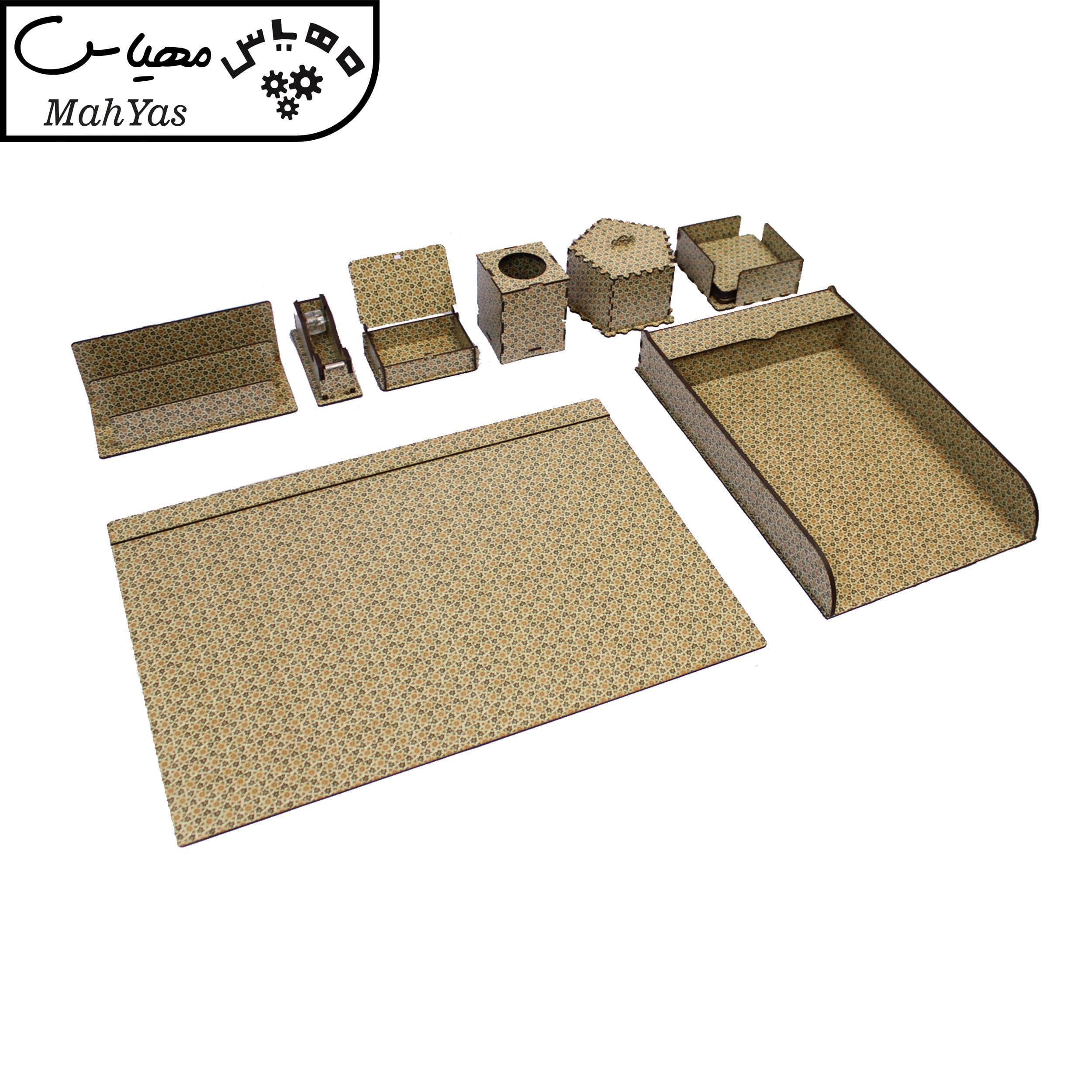 ست لوازم اداری رومیزی مهیاس مدل K170 مجموعه 8 عددی
