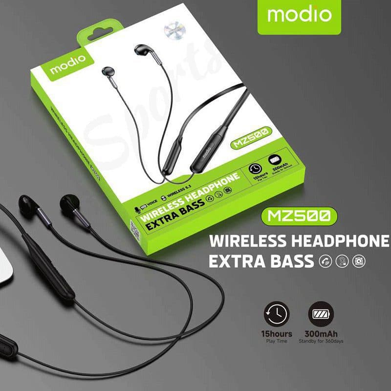 هندزفری بلوتوث گردنی مودیو Modio MZ500 — تصویر ۳