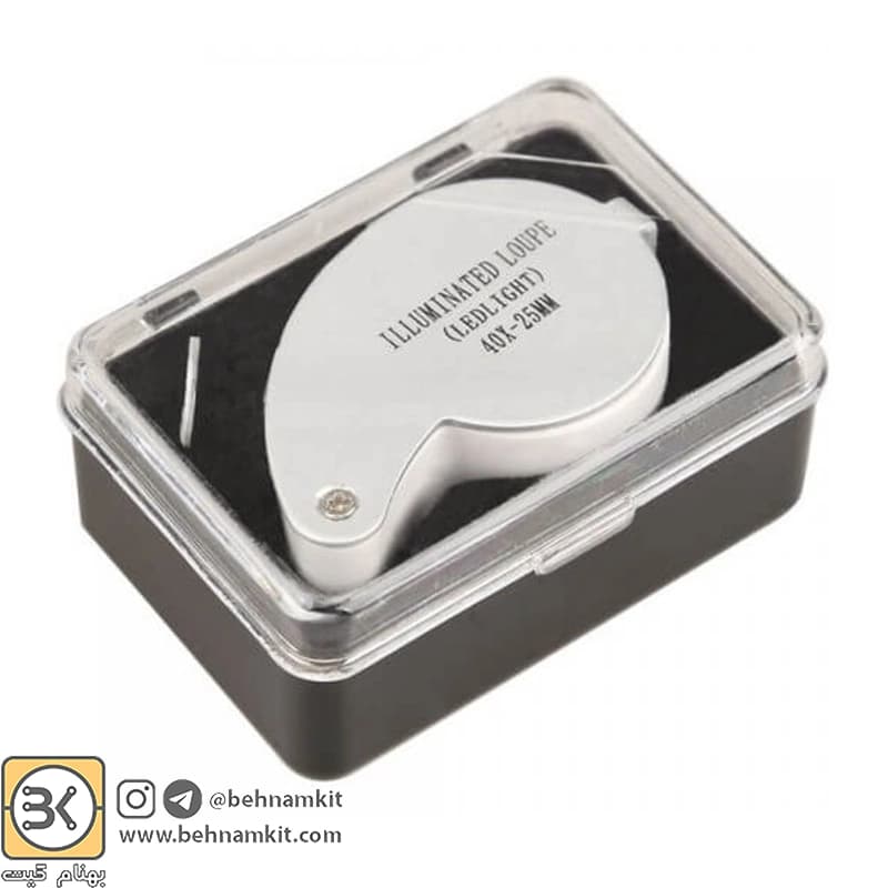 ذره بین تاشو چراغدار MG21011 ۴۰X — تصویر ۳