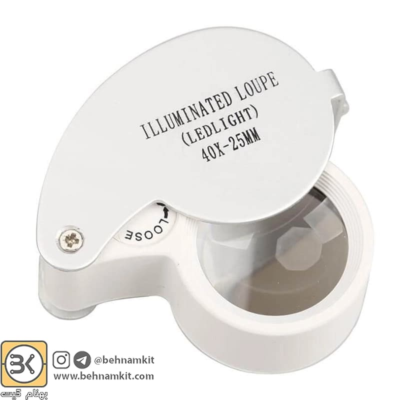 ذره بین تاشو چراغدار MG21011 ۴۰X — تصویر ۲