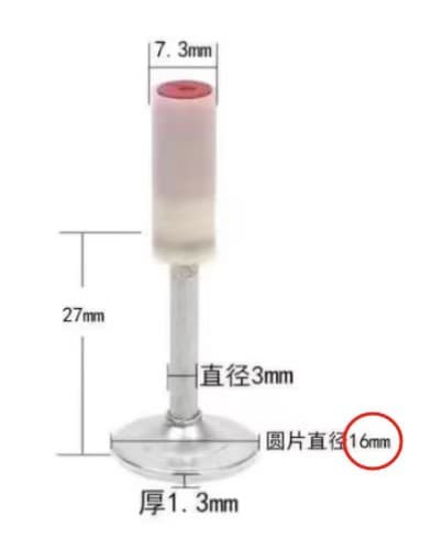 میخ چاشنی میخکوب سایز 16mm بسته 50 عددی — تصویر ۳