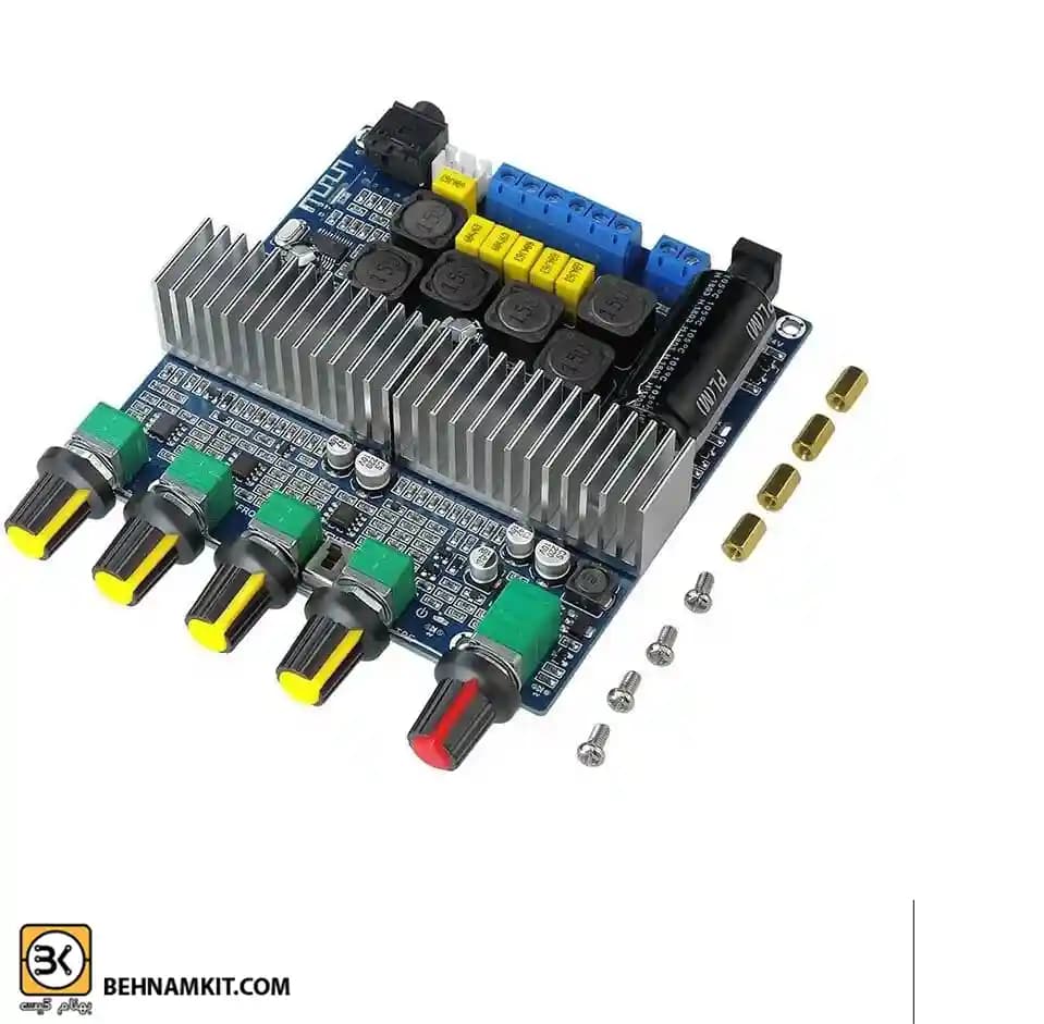ماژول آمپلی‌فایر TPA3116 با بلوتوث 50×2 وات و 100 وات ساب ووفر — تصویر ۲