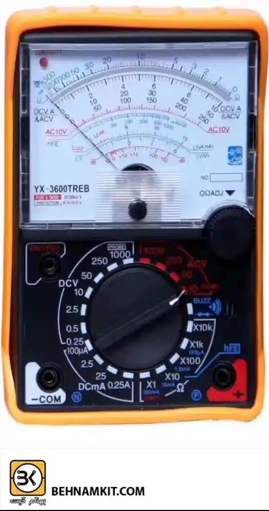 مولتی متر آنالوگ عقربهای YX3600TREB Analog Multimeter — تصویر ۴