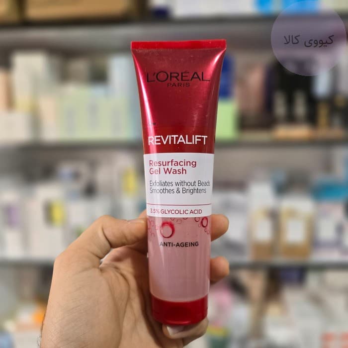 ژل شستشو گلیکولیک اسید لورال l’oreal قرمز رویتالیفت revitalift — تصویر ۲