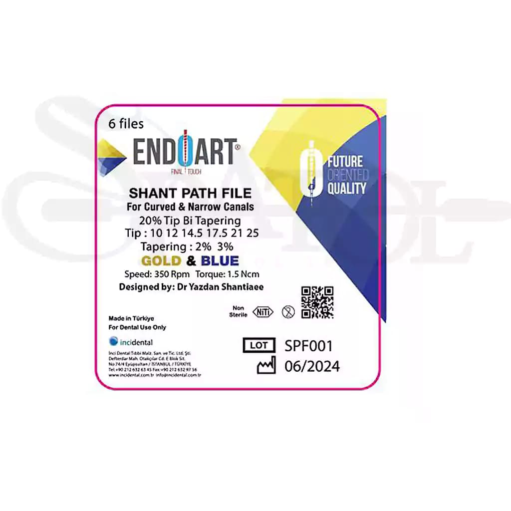 پث فایل روتاری اندو ارت مدل شنت فایل Shant File endo art برند incidental