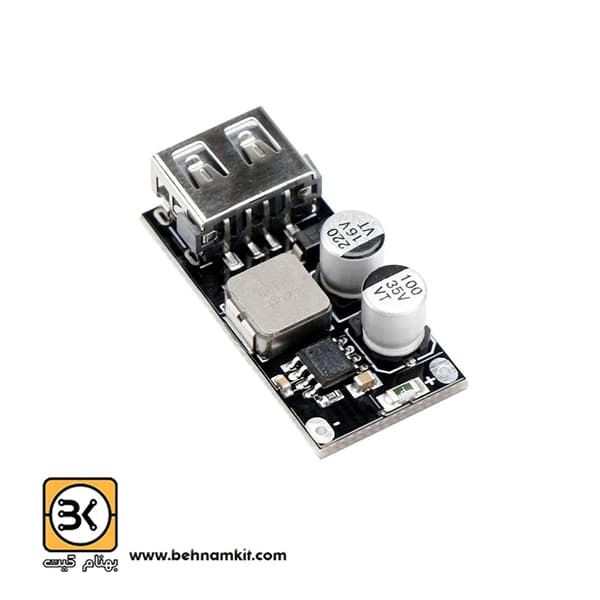 ماژول کاهنده ولتاژ فست شارژ QC3.0 خروجی USB