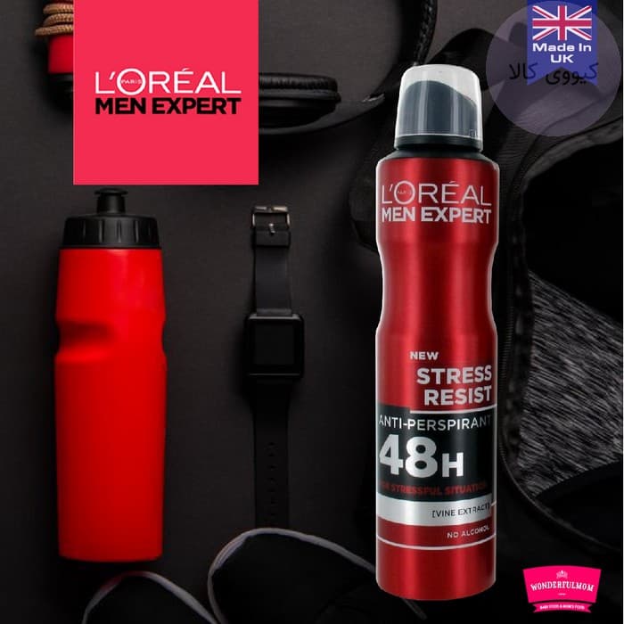 اسپری ضد تعریق لورال L’oreal قرمز استرس ریسست stress resist — تصویر ۳