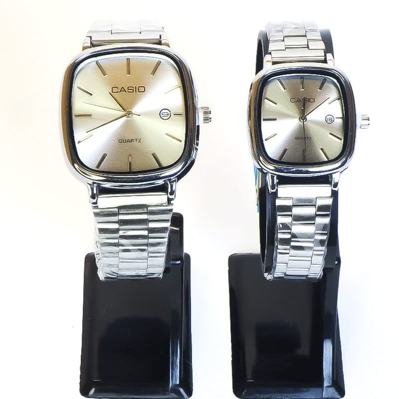 ساعت مچی ست زنانه و مردانه کاسیو مربعی Casio 2657G — تصویر ۲