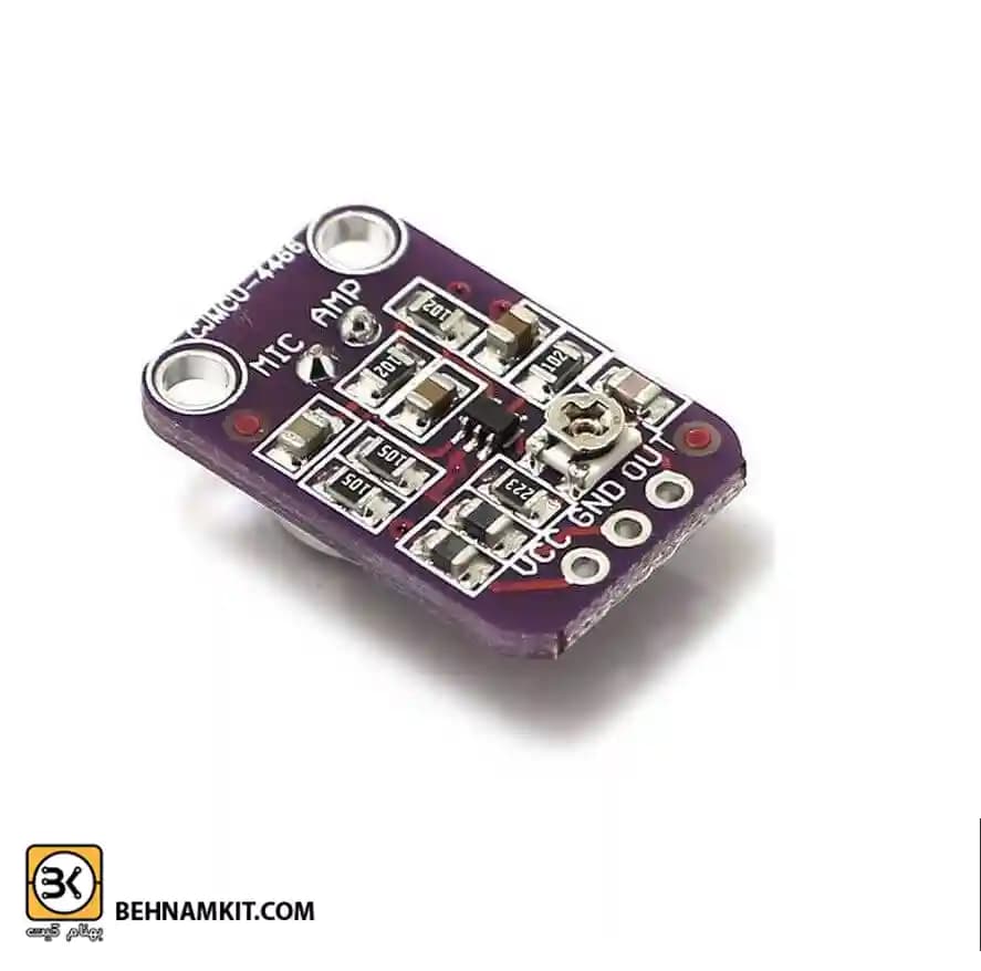 ماژول ميکروفون ، داراي پري آمپلي فاير MAX4466 — تصویر ۲