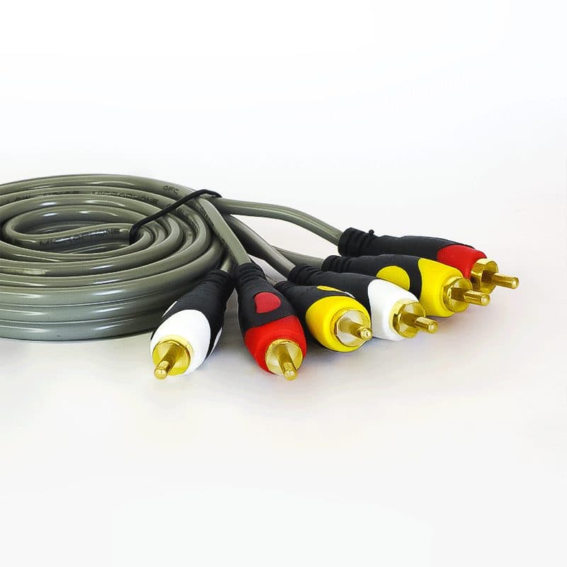 کابل تصویر 3 به 3 طول 1.5 متر AV RCA Audio/Video