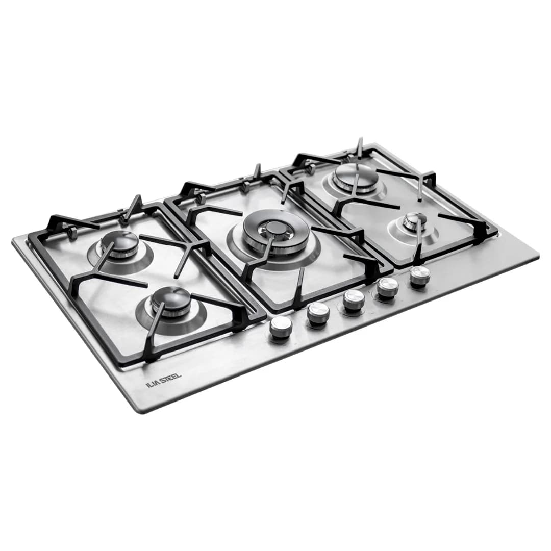 اجاق گاز رومیزی ایلیااستیل S 516 استیل ۵ شعله — تصویر ۵