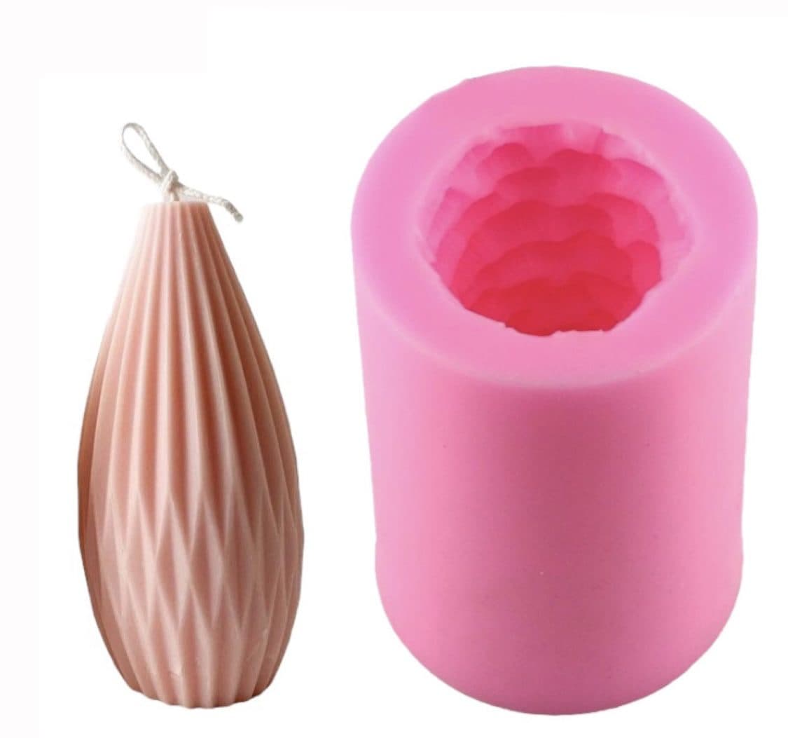 قالب شمع خمره ای شیار دار