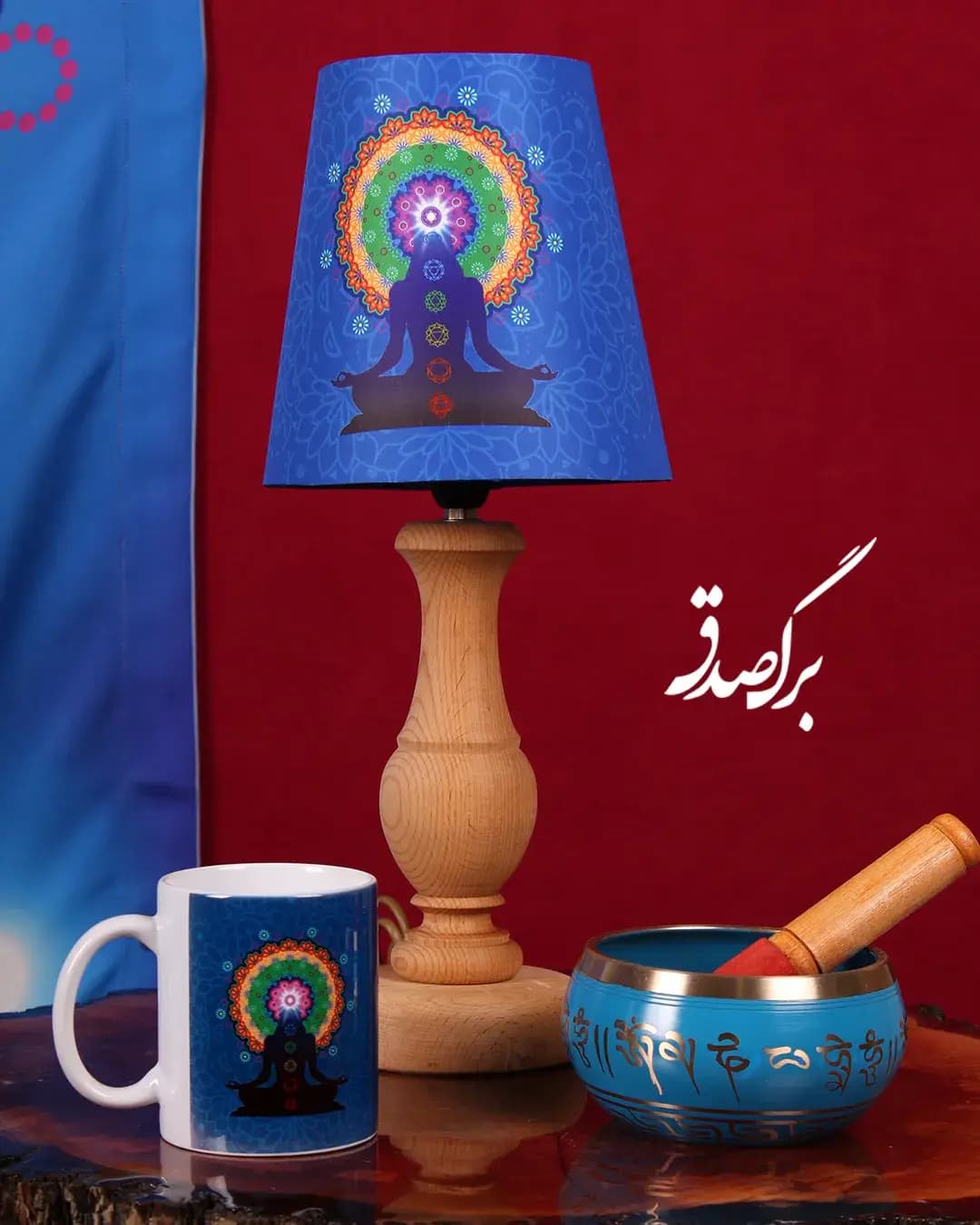 آباژور رومیزی طرح هفت چاکرا کد 50 — تصویر ۳