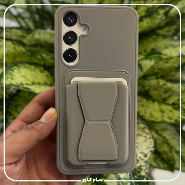 قاب چرم جاکارتی دار استندشو — تصویر ۳