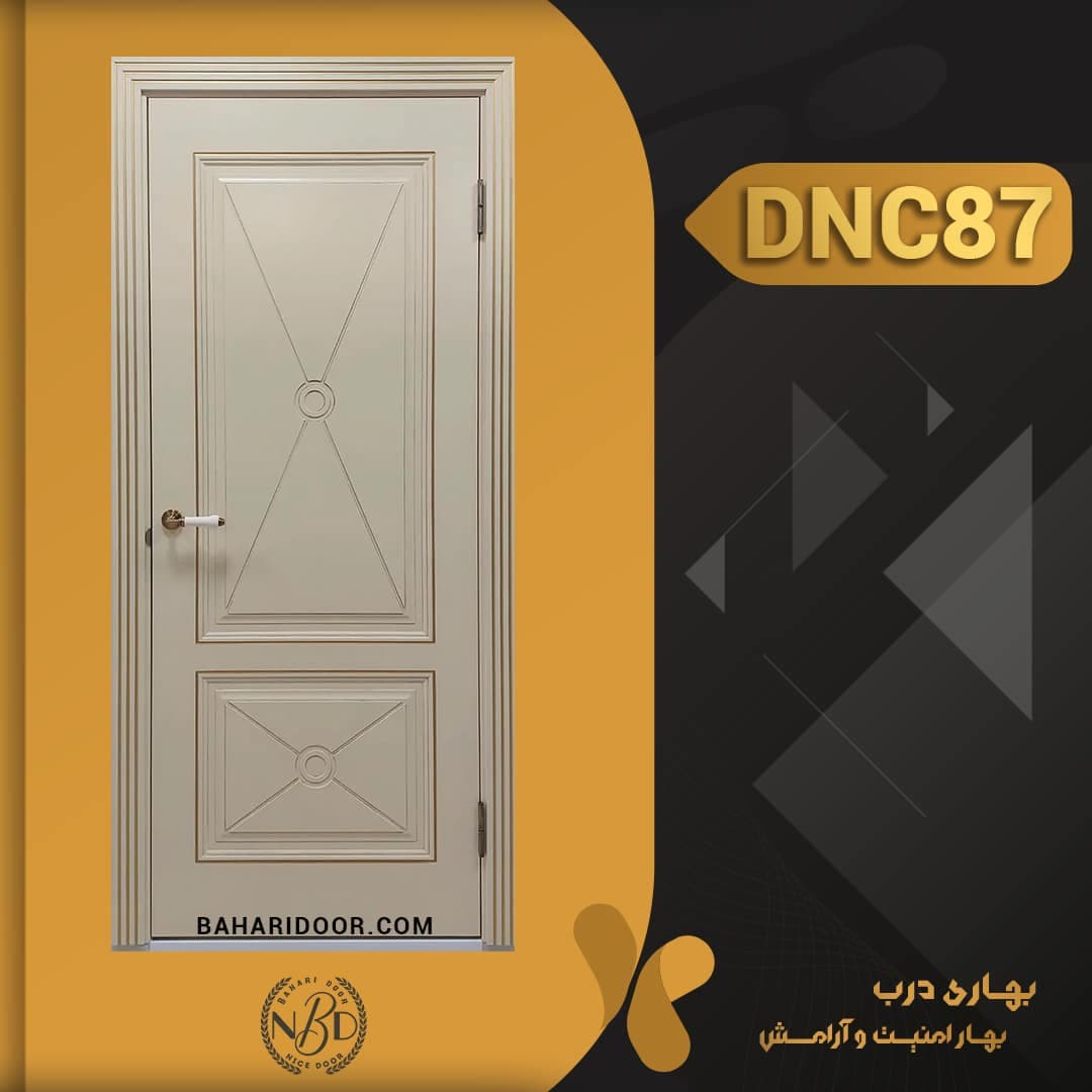 درب داخلی پلی استر برجسته کلاسیک کد DNC87