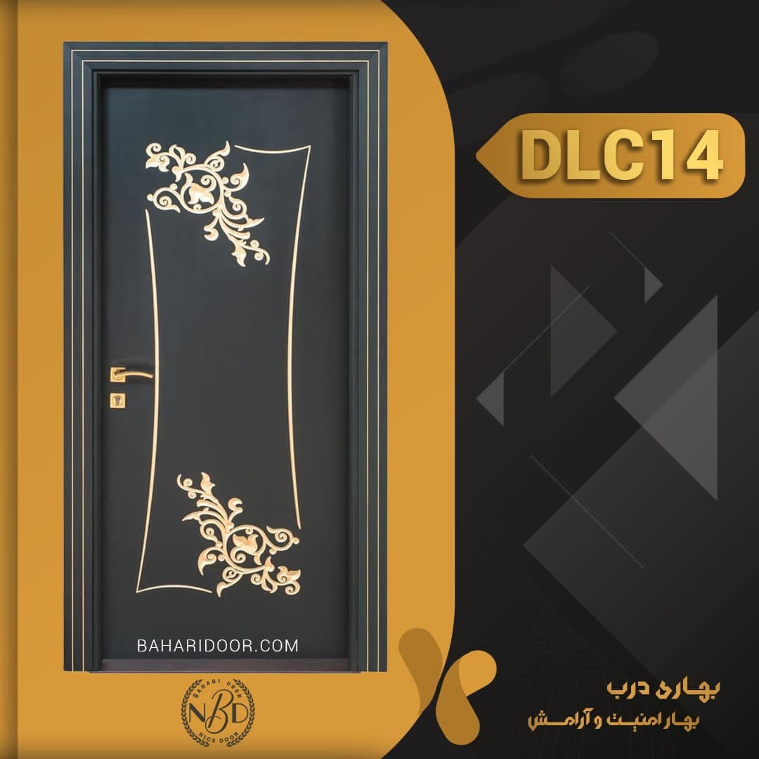 درب داخلی پلی استر CNC کد DLC14