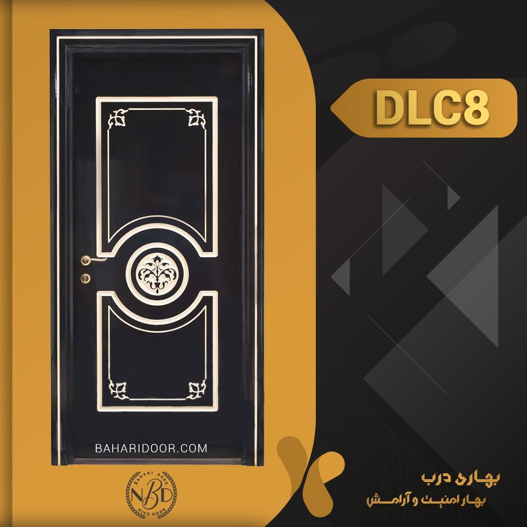 درب داخلی پلی استر CNC کد DLC8