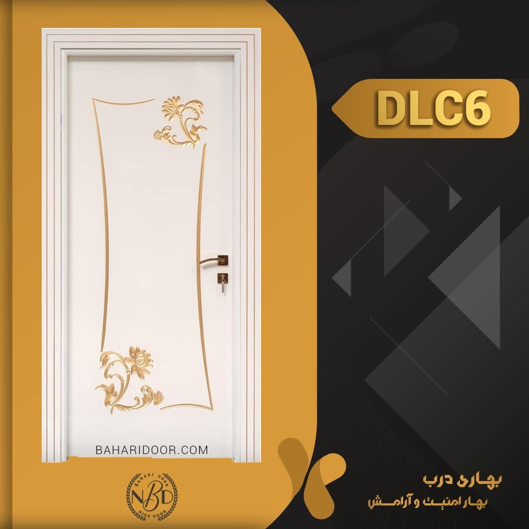 درب داخلی پلی استر CNC کد DLC6