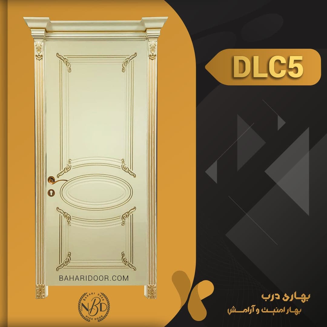 درب داخلی پلی استر CNC کد DLC5
