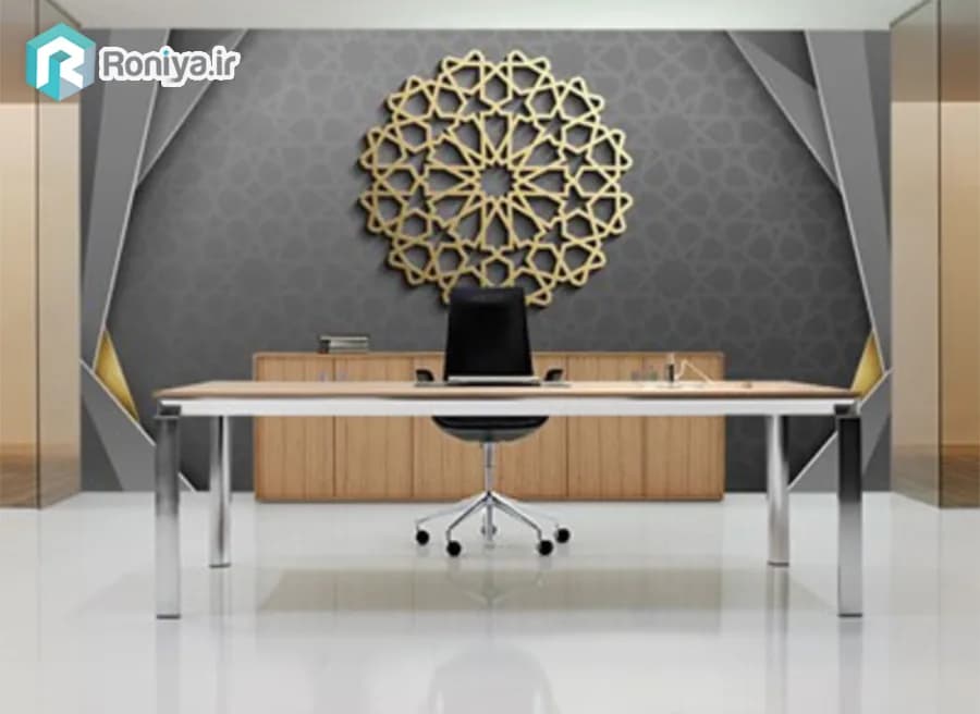 پوستر دیواری لوکس طلا و جواهر مدل سلطنتی