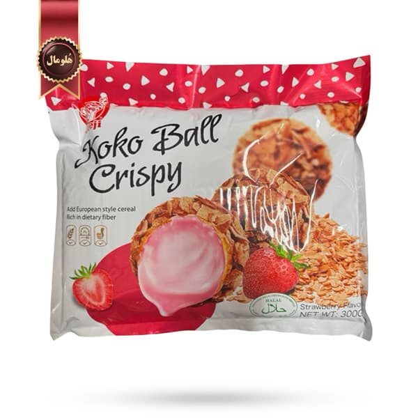 شکلات غلات کوکو بال توت فرنگی Koko Ball Strawberry مدل جی جی Jeeji وزن 300 گرم (اورجینال)