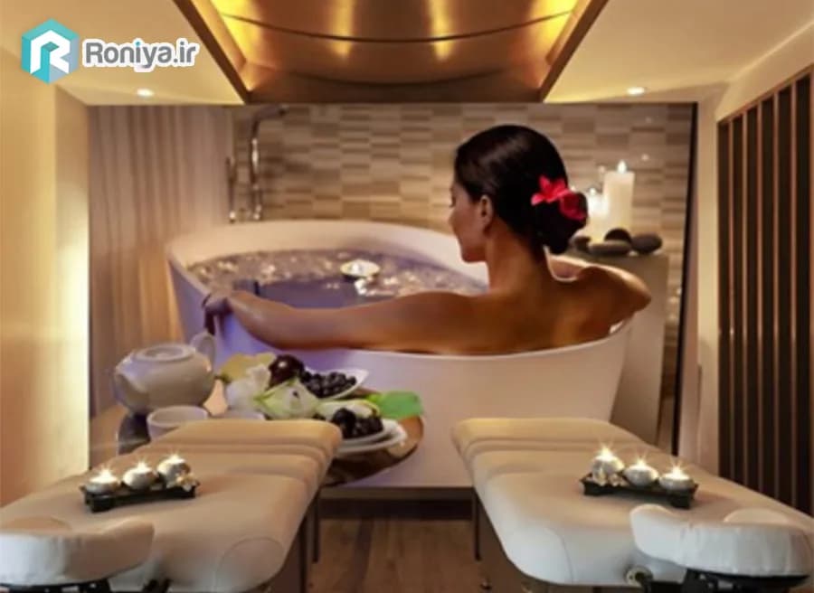 پوستر دیواری ماساژ طرح ماساژ لیلیوم و شمع