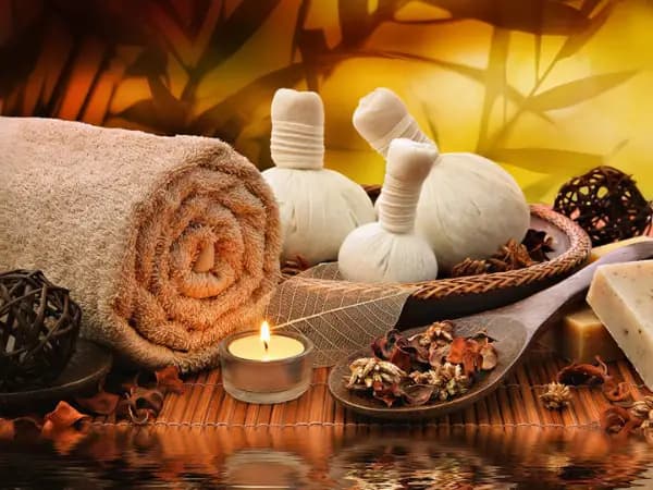 پوستر دیواری ماساژ طرح کمپرس گیاهی اسپا — تصویر ۲