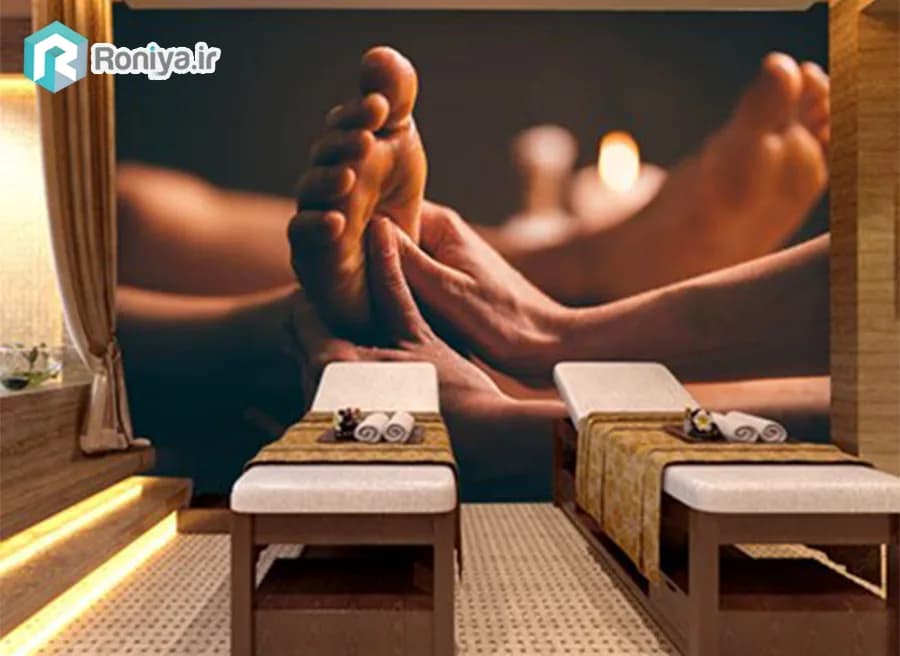 پوستر دیواری ماساژ طرح رفلکسولوژی
