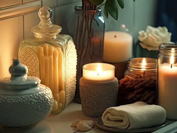 پوستر دیواری طرح شمع برای سالن ماساژ — تصویر ۳