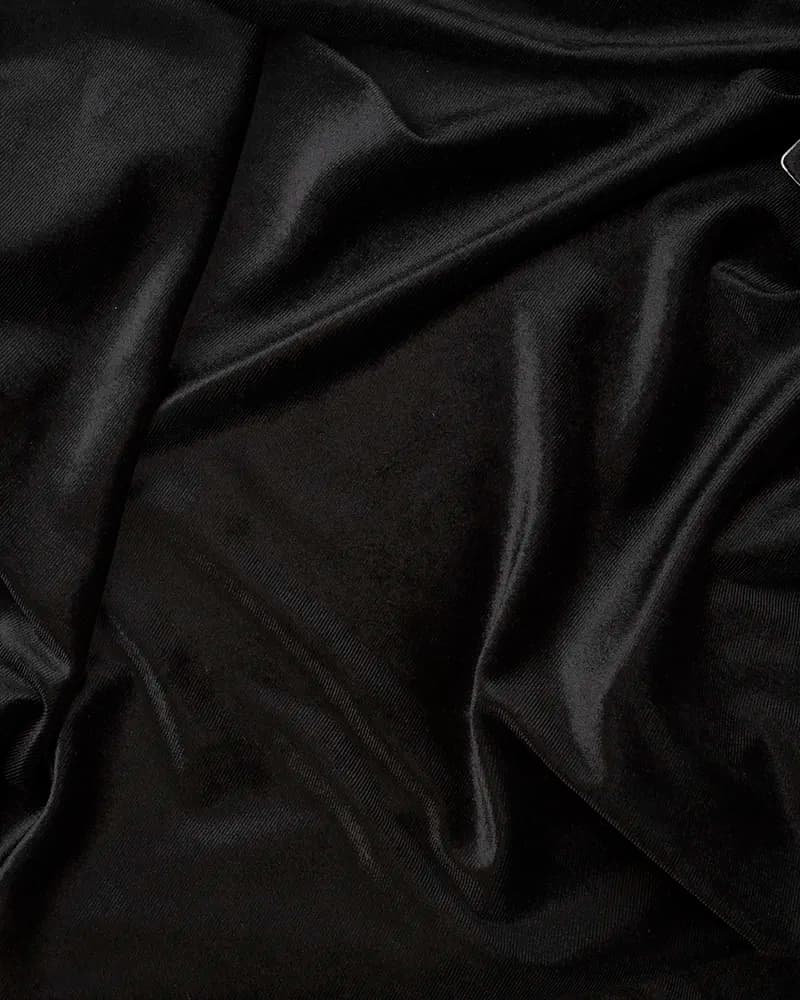 پارچه مخمل کش مشکی — تصویر ۲
