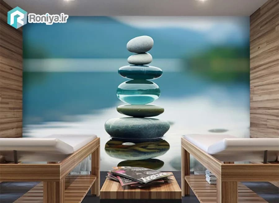 پوستر دیواری سه بعدی طرح مدیتیشن اسپا