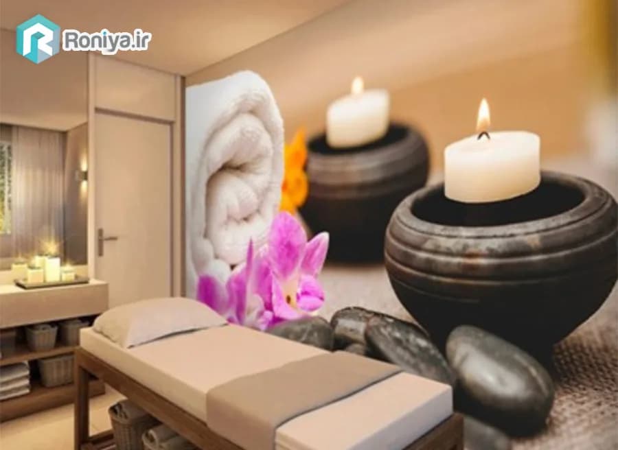 پوستر دیواری سه بعدی برای سالن ماساژ