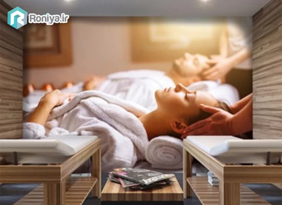 پوستر دیواری سالن ماساژ مدل اسپا و ماساژ