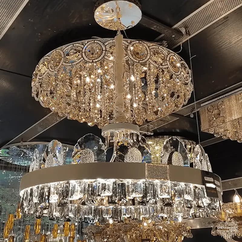 لوستر وارداتی کریستال کد cr1013