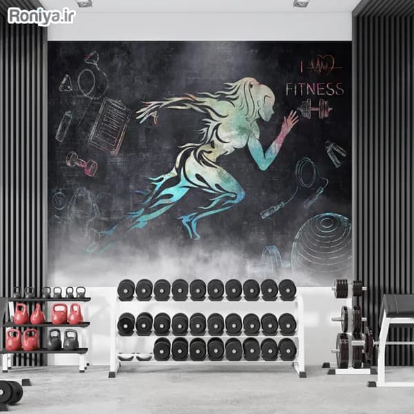 پوستر دیواری باشگاه FITNESS