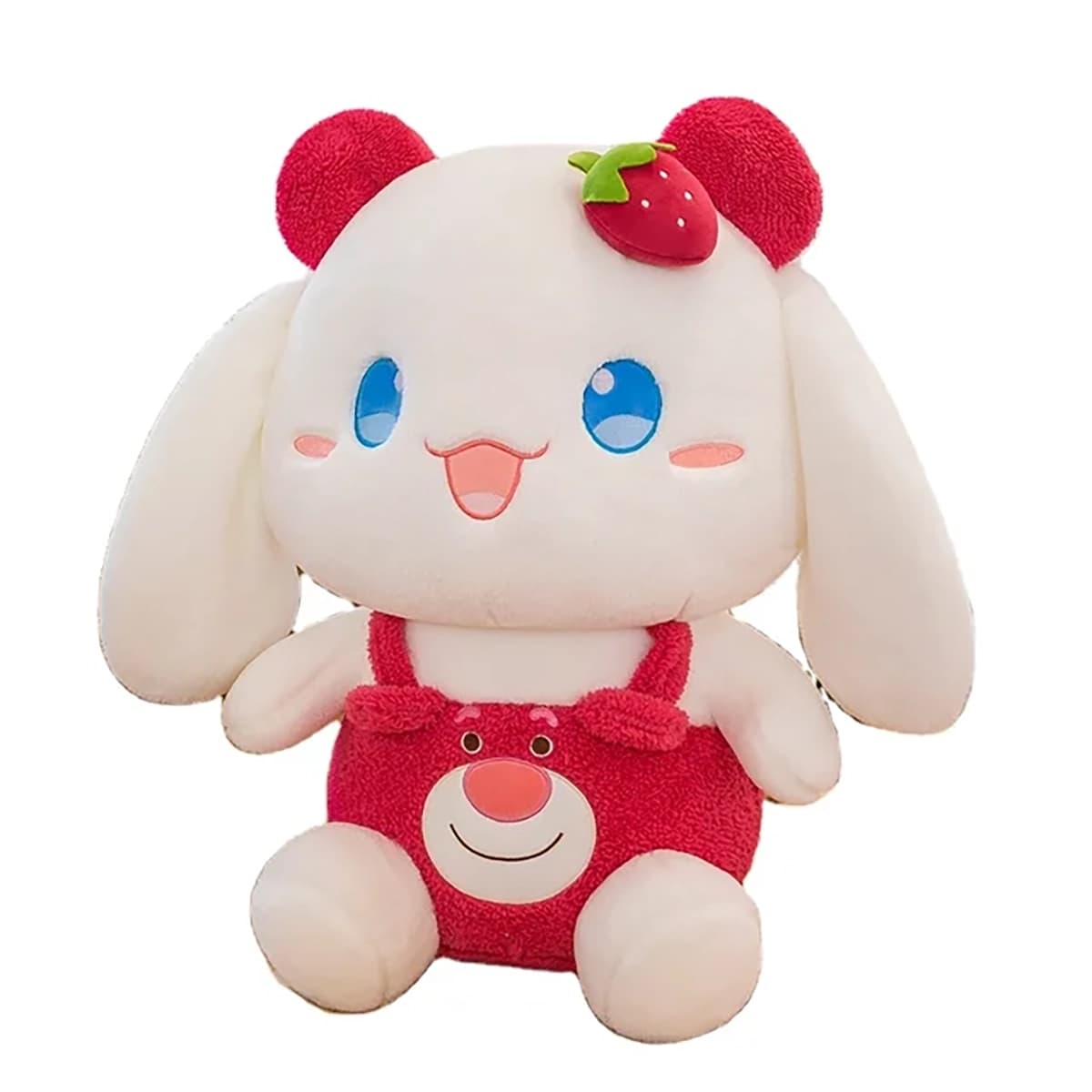 عروسک پولیشی Kawaii گوش بلند توت فرنگی — تصویر ۴