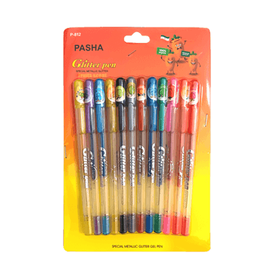 خودکار 12 رنگ میوه ای Glitter pen