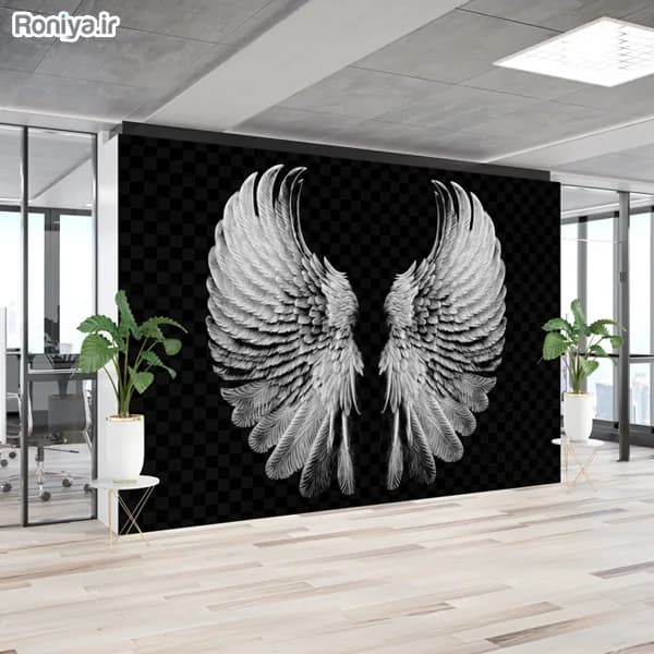 پوستر دیواری سه بعدی طرح بال